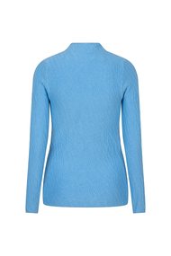 Lofty Manner - Sweater Fleur - Sweatshirt - Blauw - QA07.1-KW A
