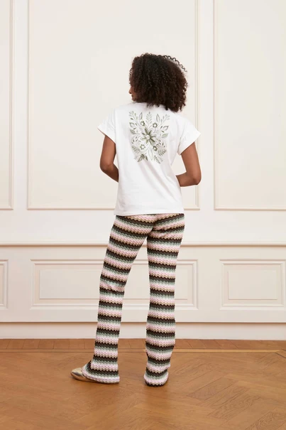 Lofty Manner - T-shirt korte mouw - Ecru - T-shirt Lilou - Qg05