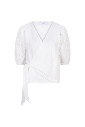 Lofty Manner - T-shirt korte mouw - Ecru - Top Nicola