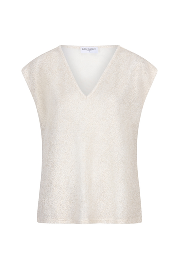 Lofty Manner - T-shirt korte mouw - Ecru - Top Noni