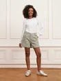 Lofty Manner - T-shirt korte mouw - Ecru - Top Odette - Qg202