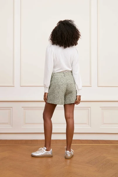 Lofty Manner - T-shirt korte mouw - Ecru - Top Odette - Qg202
