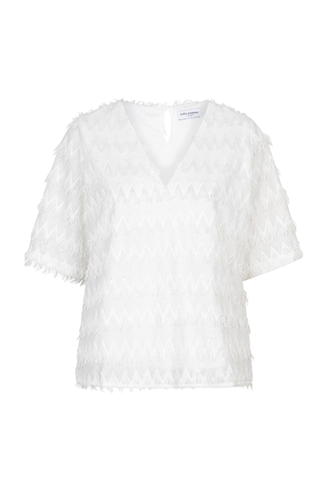 Lofty Manner - T-shirt korte mouw - Ecru - Top Zoey