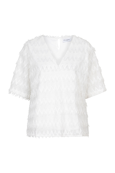 Lofty Manner - T-shirt korte mouw - Ecru - Top Zoey