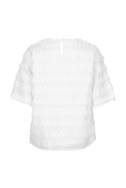 Lofty Manner - T-shirt korte mouw - Ecru - Top Zoey