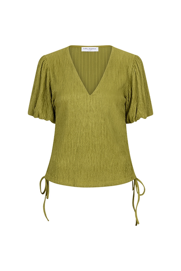 Lofty Manner - T-shirt korte mouw - Groen - Top Celia