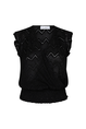 Lofty Manner - T-shirt korte mouw - Zwart - Top Samara