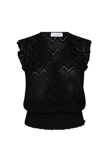 Lofty Manner - T-shirt korte mouw - Zwart - Top Samara
