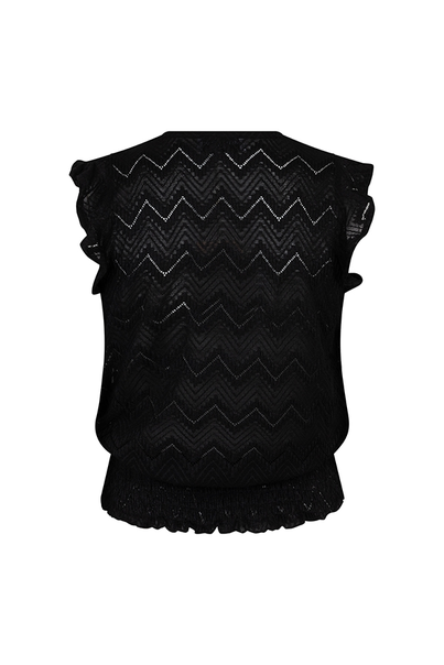 Lofty Manner - T-shirt korte mouw - Zwart - Top Samara