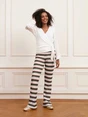 Lofty Manner - T-shirt lange mouw - Ecru - Top Soline - Qg200
