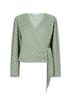 Lofty Manner - T-shirt lange mouw - Groen - Top Soline - Qg200.1