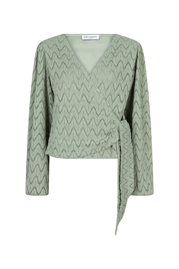 Lofty Manner - T-shirt lange mouw - Groen - Top Soline - Qg200.1