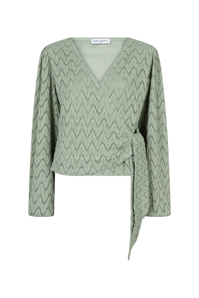Lofty Manner - T-shirt lange mouw - Groen - Top Soline - Qg200.1