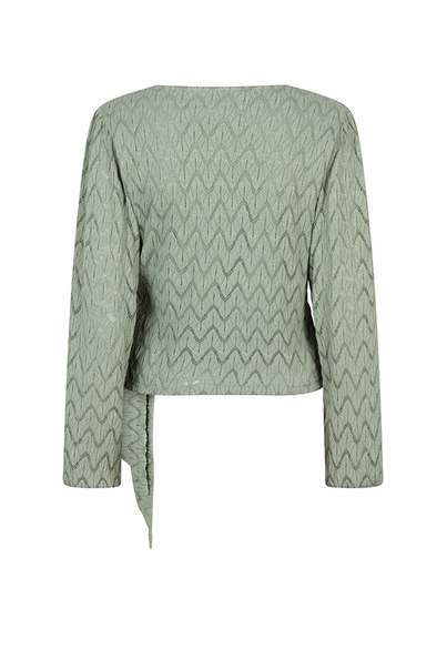 Lofty Manner - T-shirt lange mouw - Groen - Top Soline - Qg200.1