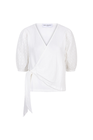 Lofty Manner - Top Nicola - T-shirt korte mouw - Ecru - QC08