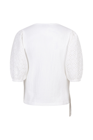 Lofty Manner - Top Nicola - T-shirt korte mouw - Ecru - QC08