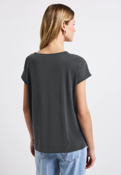 Ltd qr silk look shirt w.stone
