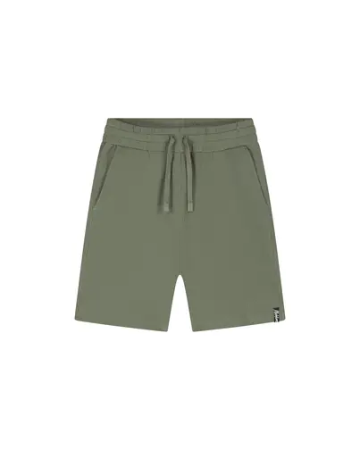 Malelions - Korte broek katoen - Groen - Signature Waffle Short - Mm2-Ss25-34