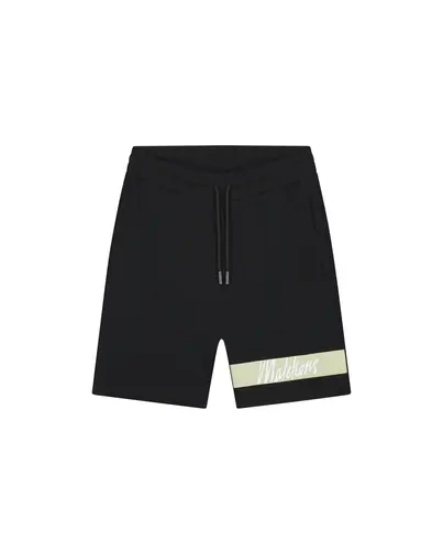 Malelions - Korte broek katoen - Zwart - Captain Shorts - mm3-ss25-05