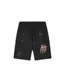 Malelions - Korte broek katoen - Zwart - Painter Shorts - mm3-ss25-37