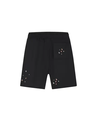 Malelions - Korte broek katoen - Zwart - Painter Shorts - mm3-ss25-37
