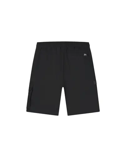 Malelions - Korte broek katoen - Zwart - Technical Cargo Shorts - mm3-ss25-31
