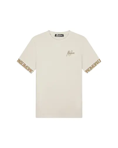 Malelions - T-shirt korte mouw - Ecru - Men Venetian T-shirt - Mm1-Hs25-09