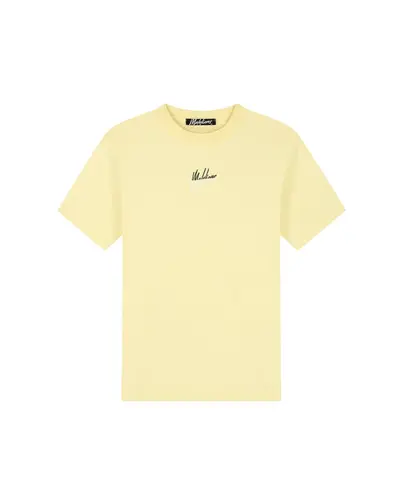 Malelions - T-shirt korte mouw - Geel - Split T-Shirt - mm3-ss25-09