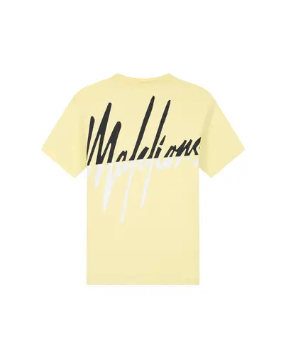 Malelions - T-shirt korte mouw - Geel - Split T-Shirt - mm3-ss25-09