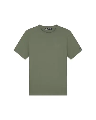Malelions - T-shirt korte mouw - Groen - Signature Waffle T-Shirt - Mm2-Ss25-33