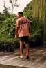 Malelions - T-shirt korte mouw - Koraal - Split T-Shirt - mm3-ss25-09