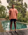 Malelions - T-shirt korte mouw - Koraal - Split T-Shirt - mm3-ss25-09