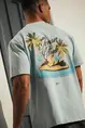 Malelions - T-shirt korte mouw - Lichtblauw - Men Jetski T-shirt - Mm1-Hs25-63