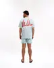 Malelions - T-shirt korte mouw - Lichtblauw - Men Split T-shirt - Mm1-Hs25-19