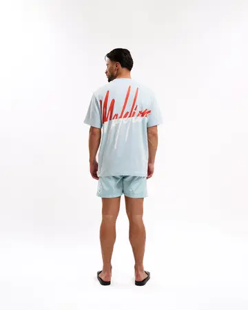 Malelions - T-shirt korte mouw - Lichtblauw - Men Split T-shirt - Mm1-Hs25-19