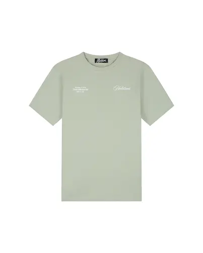 Malelions - T-shirt korte mouw - Lichtgroen - Men Champagne T-shirt - Mm1-Hs25-61