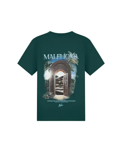 Malelions - T-shirt korte mouw - Petrol - Amazon T-Shirt - Mm2-Ss25-39