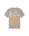 Malelions - T-shirt korte mouw - Taupe - Men Split T-shirt - Mm1-Hs25-19
