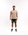 Malelions - T-shirt korte mouw - Taupe - Men Yacht T-shirt - Mm1-Hs25-57