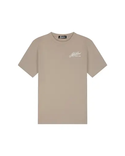 Malelions - T-shirt korte mouw - Taupe - Men Yacht T-shirt - Mm1-Hs25-57