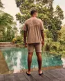 Malelions - T-shirt korte mouw - Taupe - Signature Towlling T-shirt - mm3-ss25-25