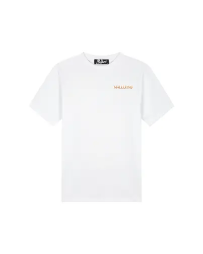 Malelions - T-shirt korte mouw - Wit - Amazon T-Shirt - Mm2-Ss25-39