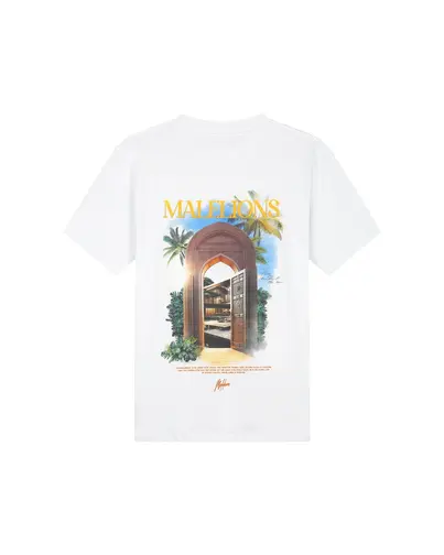 Malelions - T-shirt korte mouw - Wit - Amazon T-Shirt - Mm2-Ss25-39