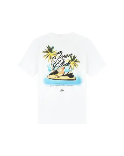 Malelions - T-shirt korte mouw - Wit - Men Jetski T-shirt - Mm1-Hs25-63