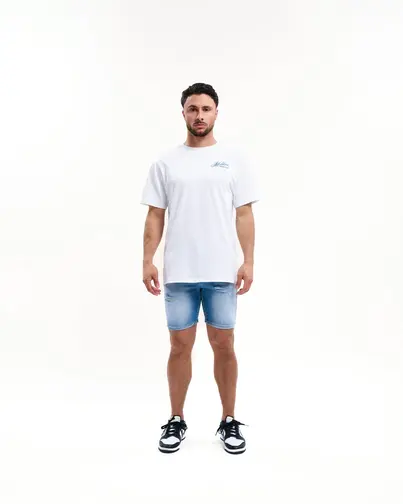 Malelions - T-shirt korte mouw - Wit - Men Yacht T-shirt - Mm1-Hs25-57