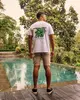 Malelions - T-shirt korte mouw - Wit - Parrot T-Shirt - mm3-ss25-47