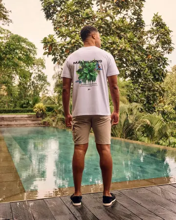 Malelions - T-shirt korte mouw - Wit - Parrot T-Shirt - mm3-ss25-47