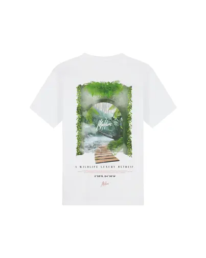 Malelions - T-shirt korte mouw - Wit - Retreat T-Shirt - mm3-ss25-15