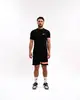 Malelions - T-shirt korte mouw - Zwart - Men Captain T-Shirt 2.0 - Mm1-Hs25-01