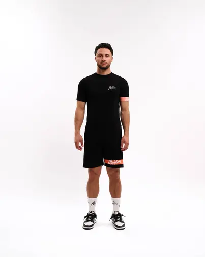 Malelions - T-shirt korte mouw - Zwart - Men Captain T-Shirt 2.0 - Mm1-Hs25-01